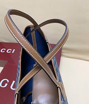Kitlife Gucci Totissima Large Tote Bag Blue GG Denim 820481 30.5x28x27cm - 4