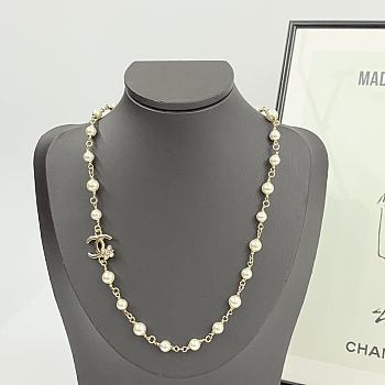 Kitlife Chanel 23 Flower Double C Pearl Necklace