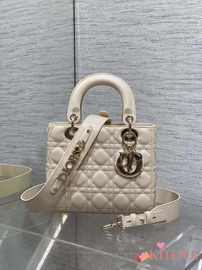 Kitlife Dior Lady Off-white bag - 20x8x17cm - 1