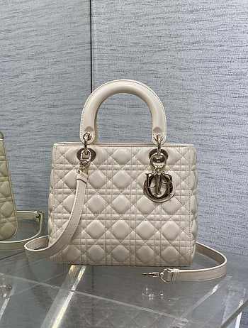 Kitlife Dior Lady Off-White Bag 24x11x20cm