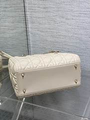 Kitlife Dior Lady Off-White Bag 24x11x20cm - 4