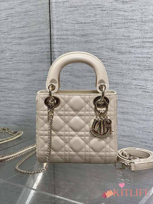 Kitlife Dior Lady Off-White Bag 17x7x15cm - 1