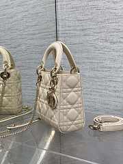 Kitlife Dior Lady Off-White Bag 17x7x15cm - 4