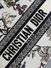 Kitlife Dior Lady Diana Black, White and Multicolor Embroidered Bag 24x11x20cm - 4