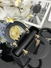 Kitlife Dior Lady Four-Track Lambskin Lucky Star Bag Black M0538 20x17x8cm - 6