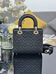 Kitlife Dior Lady Four-Track Lambskin Lucky Star Bag Black M0538 20x17x8cm - 2