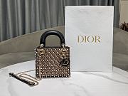 Kitlife Dior Lady Bag Feathers And Pearls Embroidery M0505 17x15x7cm - 1