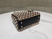 Kitlife Dior Lady Bag Feathers And Pearls Embroidery M0505 17x15x7cm - 6