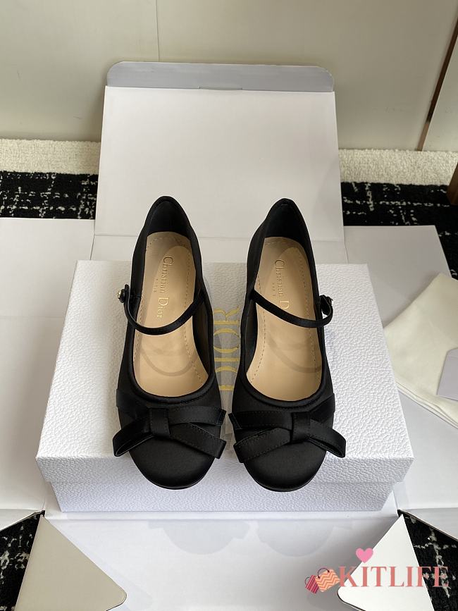 Kitlife Dior Lovely-D Pumps Black Satin - 1