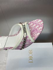 Kitlife Dior Tricolor White & Pink Canvas and Patent Sandals  - 6
