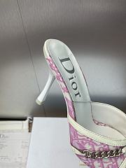 Kitlife Dior Tricolor White & Pink Canvas and Patent Sandals  - 2