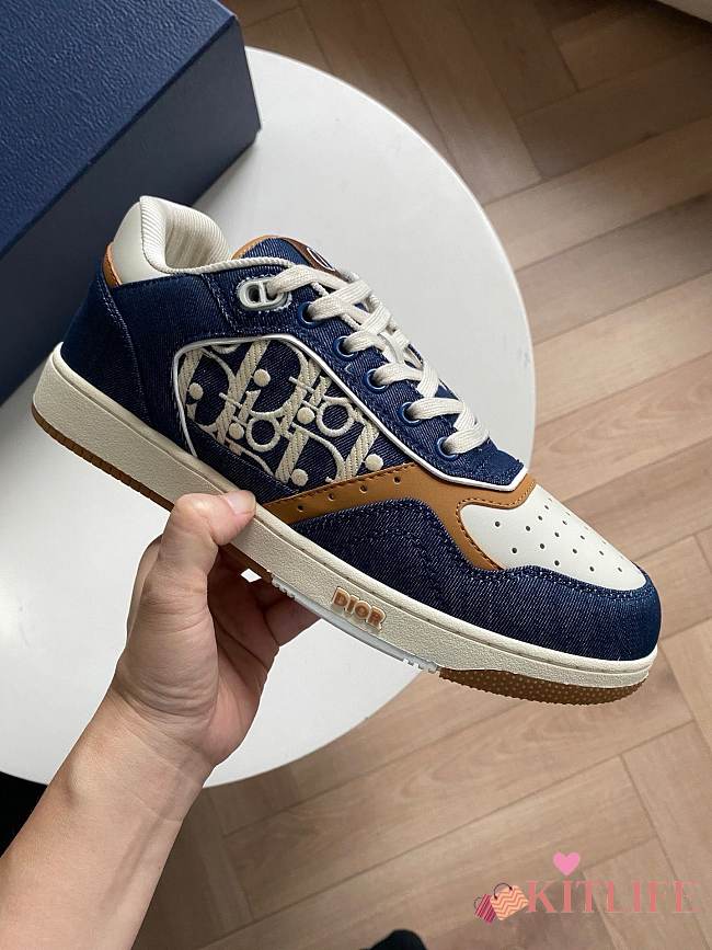 Kitlife Dior B27 Uptown Low-Top Sneaker Blue Denim - 1