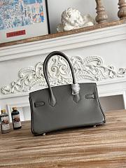 Kitlife Hermes Birkin Shoulder Togo Grey Leather With Gold Buckle 29cm - 3