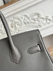 Kitlife Hermes Birkin Shoulder Togo Grey Leather With Gold Buckle 29cm - 2