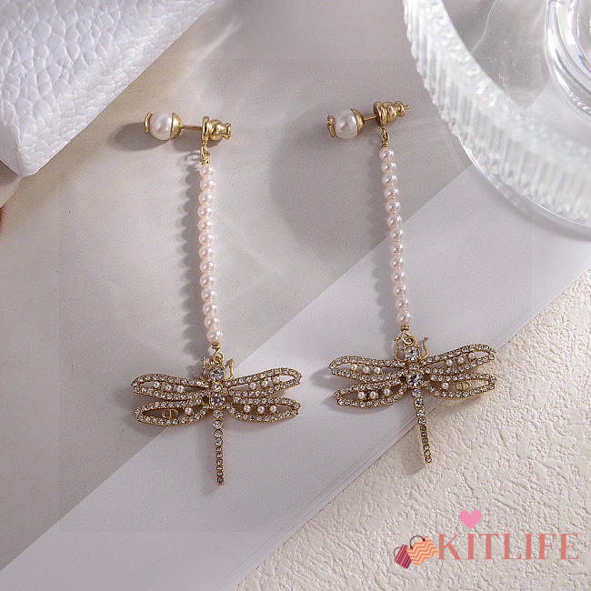 Kitlife Dior Dragonfly Earrings - 1