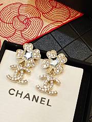 Kitlife Chanel 25P Four-Leaf Clover Five-Pointed Star Double C Stud Earrings - 1
