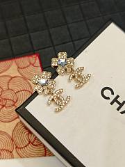 Kitlife Chanel 25P Four-Leaf Clover Five-Pointed Star Double C Stud Earrings - 6