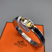 Kitlife Hermes Mini Clic Chaine d'Ancre Bracelet  Black With Gold / Rose Gold / Silver Buckle - 3