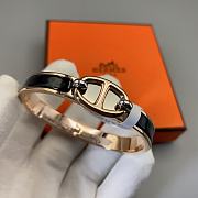 Kitlife Hermes Mini Clic Chaine d'Ancre Bracelet  Black With Gold / Rose Gold / Silver Buckle - 5