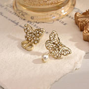 Kitlife Dior Butterfly Pearl Earrings - 3