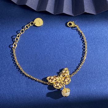 Kitlife Dior Hollow Butterfly Pearl Bracelet 