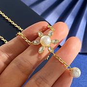 Kitlife Dior Necklace With Diamonds, Zircon, Sunflower Pearls, and CD Letters - 5