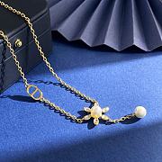 Kitlife Dior Necklace With Diamonds, Zircon, Sunflower Pearls, and CD Letters - 4