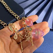 Kitlife Chanel Pink Diamond-encrusted Double C Necklace - 2