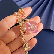 Kitlife Chanel Pink Peach-shaped Metal and Leaf Necklace - 6
