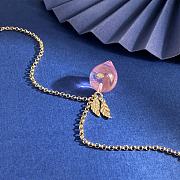 Kitlife Chanel Pink Peach-shaped Metal and Leaf Necklace - 5