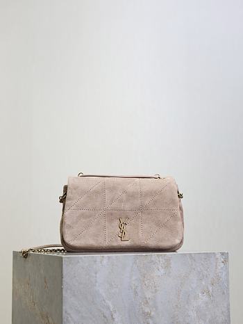 Kitlife Saint Laurent Jamie Mini Beige Suede Leather 766754 20x12x7cm