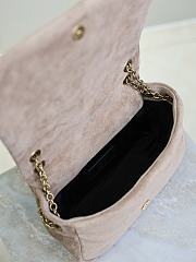 Kitlife Saint Laurent Jamie Mini Beige Suede Leather 766754 20x12x7cm - 4