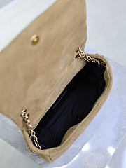 Kitlife Saint Laurent Jamie Mini Brown Suede Leather 766754 20x12x7cm - 6