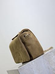 Kitlife Saint Laurent Jamie Mini Brown Suede Leather 766754 20x12x7cm - 5