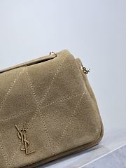 Kitlife Saint Laurent Jamie Mini Brown Suede Leather 766754 20x12x7cm - 2