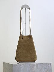 Kitlife Saint Laurent Pochon Bucket Bag Brown Suede Leather 801070 20x24x3cm - 5