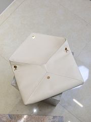 Kitlife Saint Laurent Cassandre Envelope Pouch On Chain In White Lambskin 841702 35x22x3cm - 6