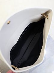 Kitlife Saint Laurent Cassandre Envelope Pouch On Chain In White Lambskin 841702 35x22x3cm - 4