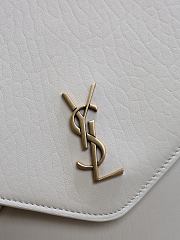 Kitlife Saint Laurent Cassandre Envelope Pouch On Chain In White Lambskin 841702 35x22x3cm - 3