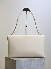 Kitlife Saint Laurent Cassandre Envelope Pouch On Chain In White Lambskin 841702 35x22x3cm - 2