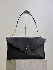 Kitlife Saint Laurent Cassandre Envelope Pouch On Chain In Black Lambskin 841702 35x22x3cm - 1