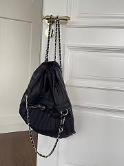 Kitlife Chanel Vintage Jennie Nylon Backpack Black 44x35cm - 1