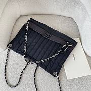 Kitlife Chanel Vintage Jennie Nylon Backpack Black 44x35cm - 2