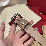 Kitlife Valentino Vlogo Signature Belt Beige With Gold / Silver Hardware 2.5cm - 6