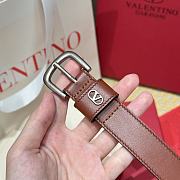 Kitlife Valentino Vlogo Signature Belt Brown With Gold / Silver Hardware 2.5cm - 6
