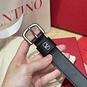 Kitlife Valentino Vlogo Signature Belt Black With Gold / Silver Hardware 2.5cm - 5