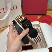 Kitlife Valentino Garavani Calfskin Vlogo Signature Belt Black 3.4cm - 6