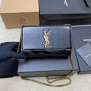 Kitlife Saint Laurent Kate Black Patent Leather 377629 20x12.5x5cm - 1