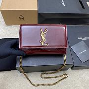 Kitlife Saint Laurent Kate Red Patent Leather 377629 20x12.5x5cm - 1
