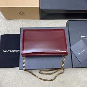 Kitlife Saint Laurent Kate Red Patent Leather 377629 20x12.5x5cm - 3